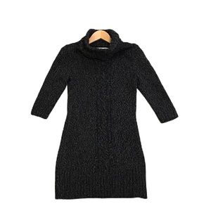 Old Navy Cowl Turtleneck Long Sweater, Black & Gray, Y2K style, XS.